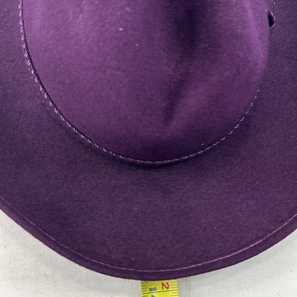Vintage Geo W Bollman & Co Ladies Hat MR. K Originals 100% Wool Maroon Band Bow - Picture 11 of 12